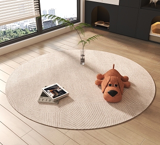 Round carpet 3d model