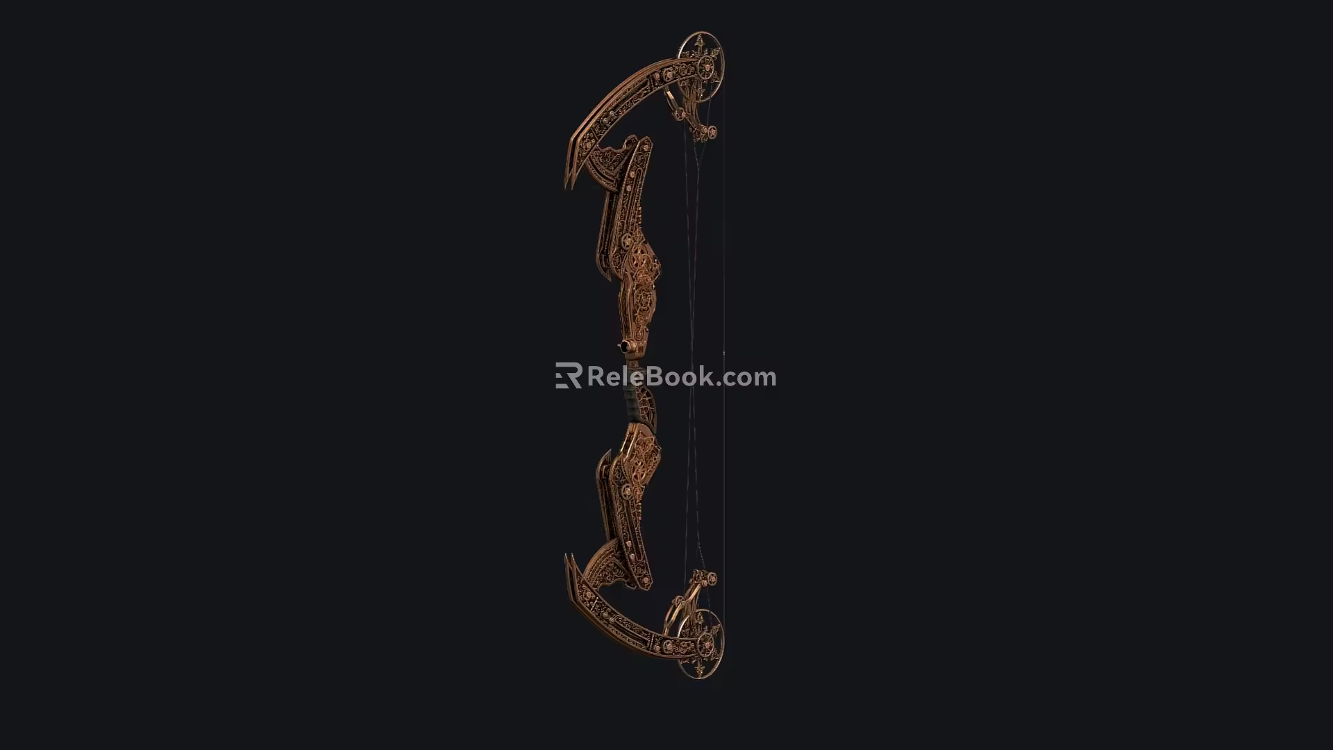 Composite Bow and Arrow Retro Bow Old Bow Medieval Bow Mechanical Bow Low Face Low Number Low Model Simple Model Game Movie Level Realism 3d model