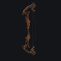 Composite Bow and Arrow Retro Bow Old Bow Medieval Bow Mechanical Bow Low Face Low Number Low Model Simple Model Game Movie Level Realism 3d model