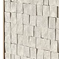 Two Textured Wall Decor Panels Featuring Square Pattern Design For Interior 3d model