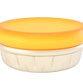 Cartoon Egg Tart Dessert Cake 3d model