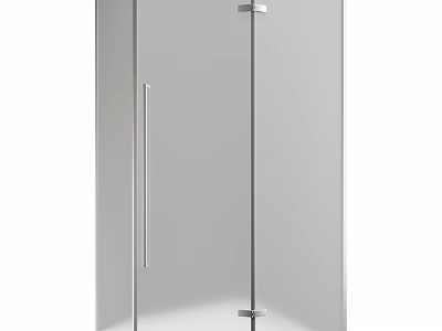 Modern Shower Sauna Glass Enclosure With Sleek Metal Frame And Interior Design 3d model