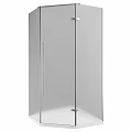 Modern Shower Sauna Glass Enclosure With Sleek Metal Frame And Interior Design
