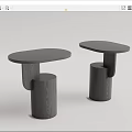 Modern corner table 3d model