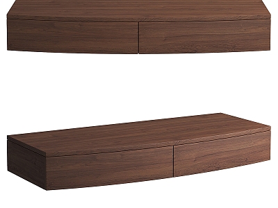 Nordic Minimalist Desk Drawer 3d model