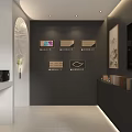 Modern Club Interior Design With Columns Plants Windows Chairs And Tables