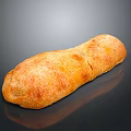 Freshly Baked Long Loaf Artisan Bread With Golden Crust And Soft Interior