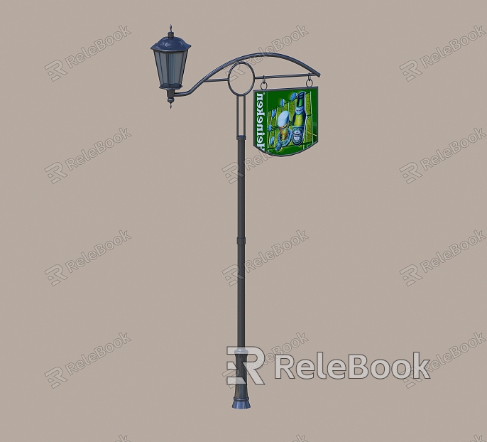 Street lamps and lanterns model