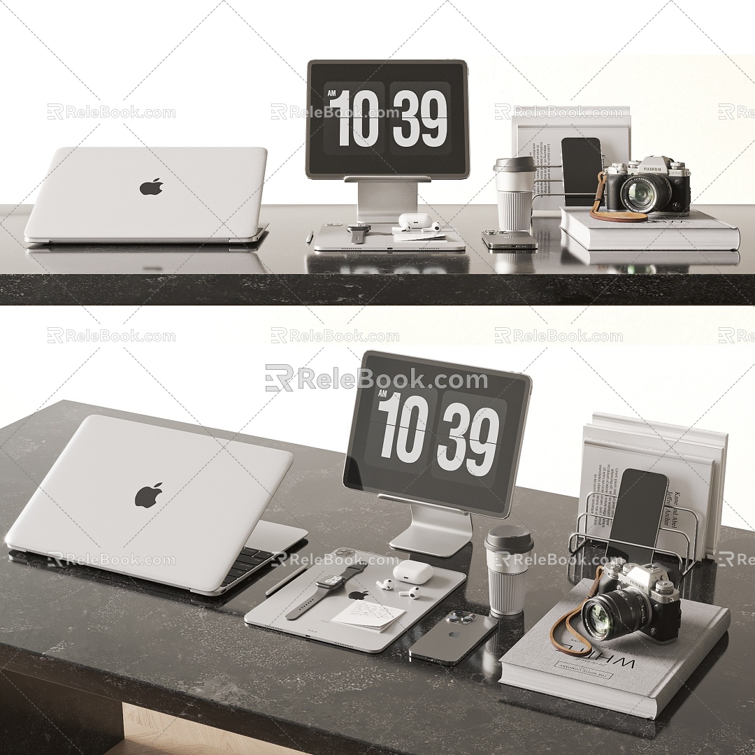 Modern Computer Computer Office Supplies Portfolio 3d model