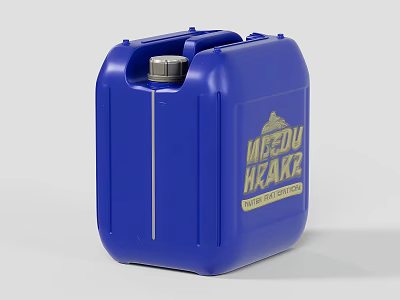 20L Blue Plastic Water Storage Tank For Daily Household Necessities 3d model