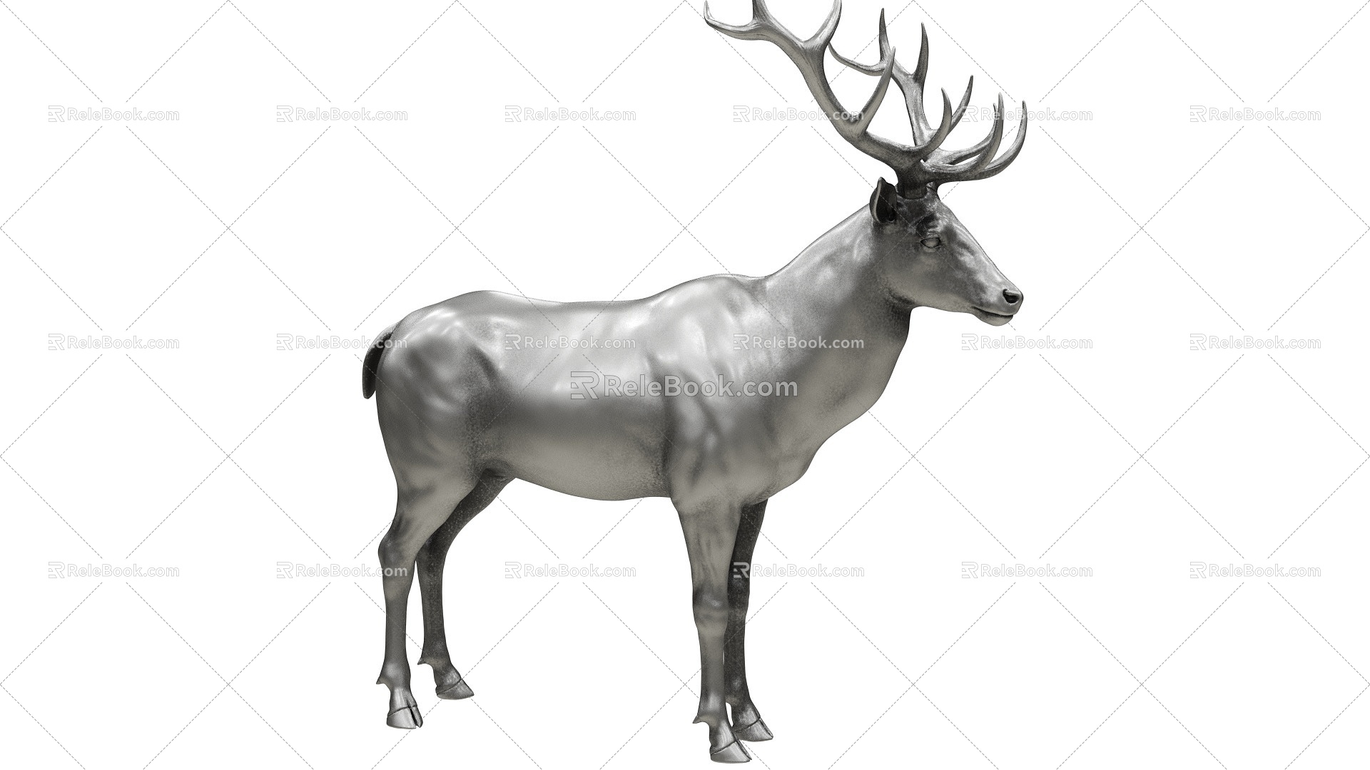 deer sika deer 3d model