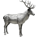 deer sika deer 3d model