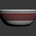 Traditional Ramen Bowl With Decorative Pattern Soft Boiled Eggs Noodles And Broth