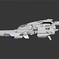 Modern Spaceship Spacecraft 3d model