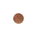 Rusty Brown Metallic Sphere On Wooden Surface With Textured Wall Background