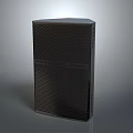 Modern Black Nightstand With Perforated Surface Design And Sleek Style For Bedroom Furniture