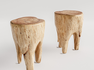 Quiet Stool Log Low Stool model