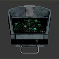 Portable Radar Detection Device With Open Green Screen Handle And Control Panel