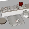 Modern Cushion Combination 3d model