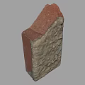 Building Exterior Wall Featuring Rough Textured Brick And Natural Stone Design