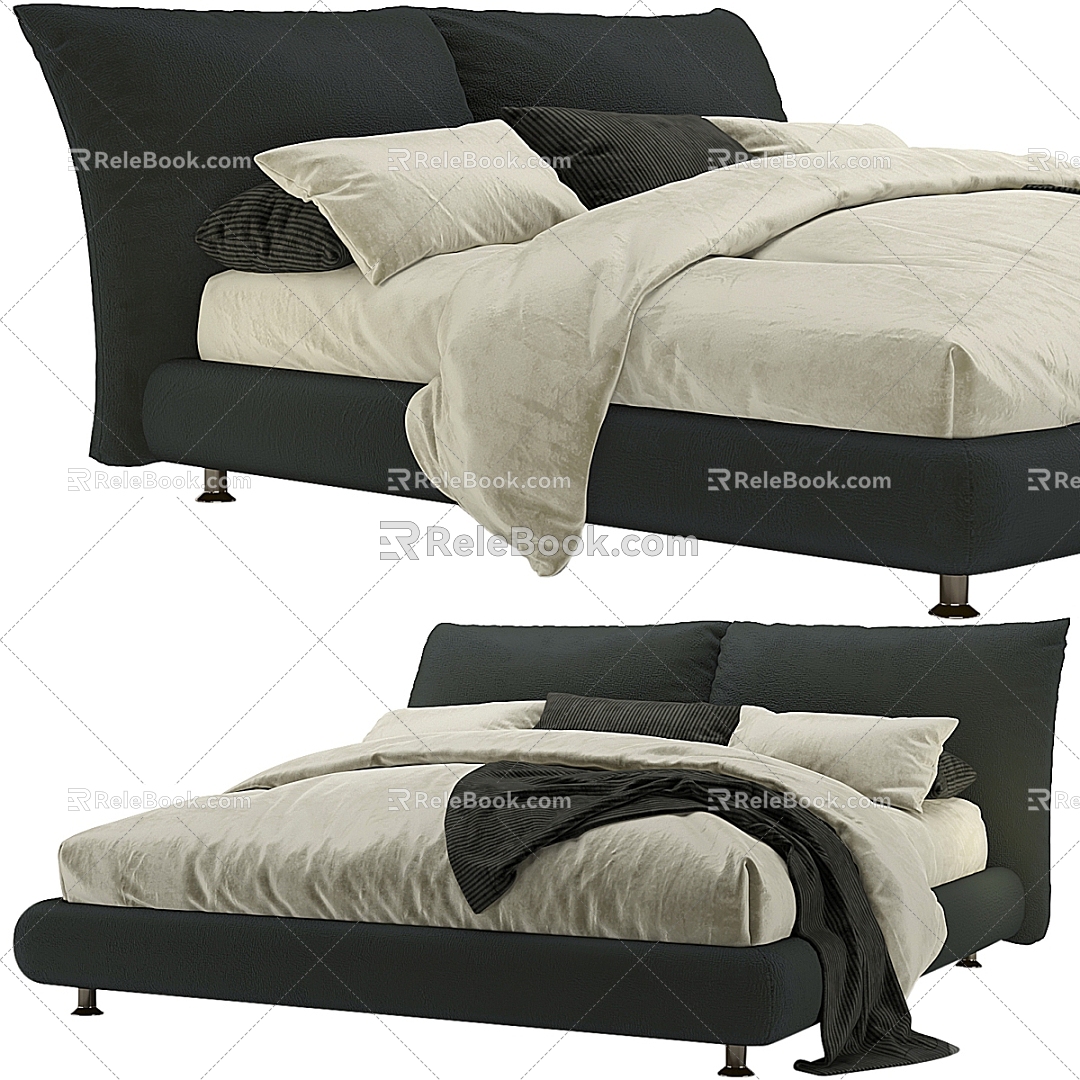 Edra STAND BY ME Double Petal Bed 3d model