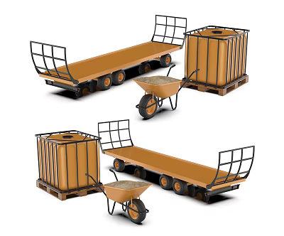 Modern Trolley 3d model Modern Trolley 3d model