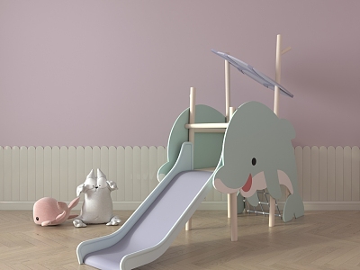 Children's kindergarten slide 3d model