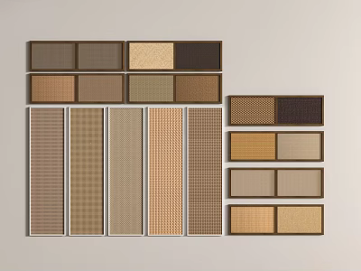 Wall Paneling With Various Textures Patterns And Color Options For Interior Design 3d model