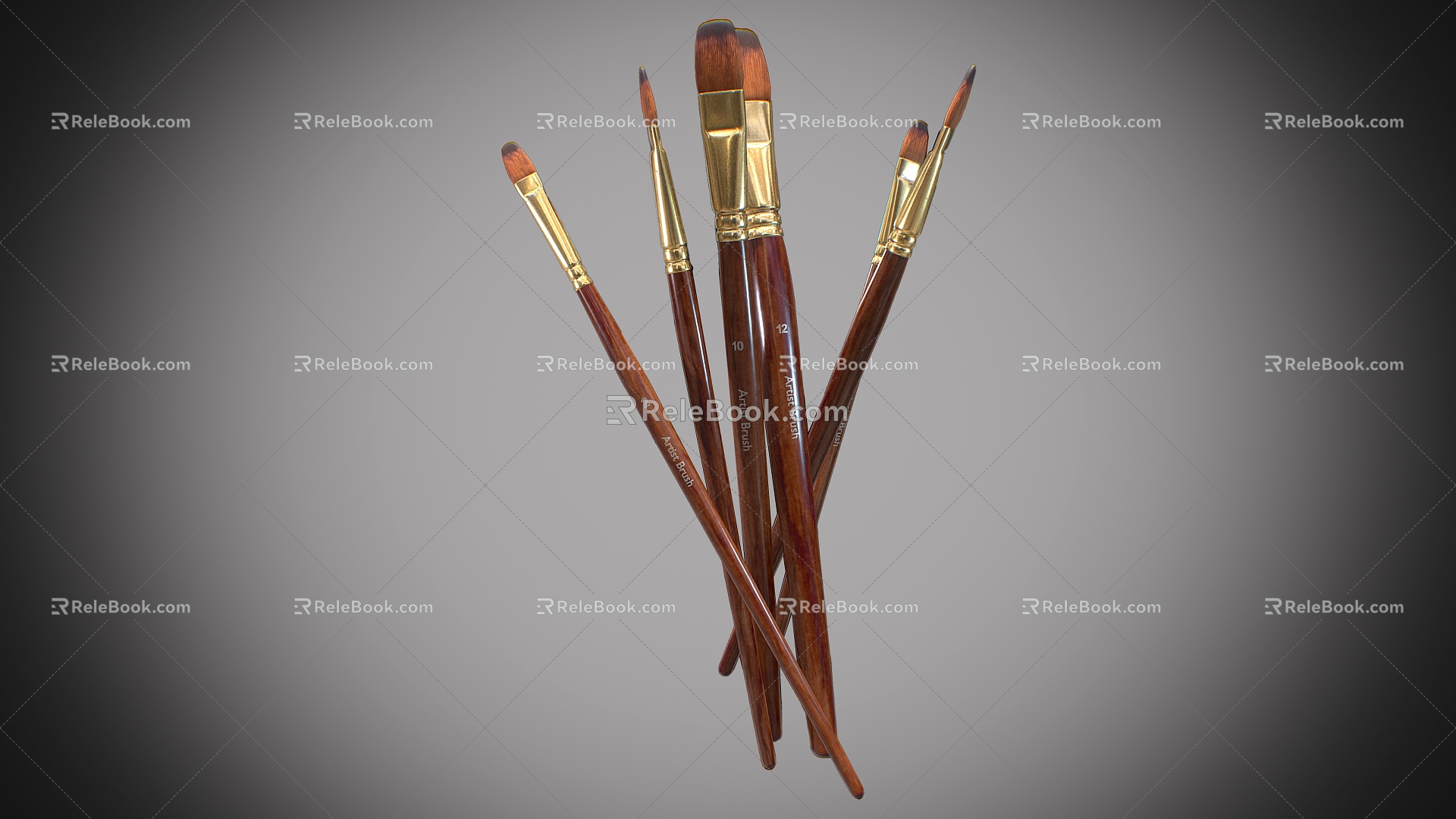 Brush suit Brush Brush Brush Stationery 3d model