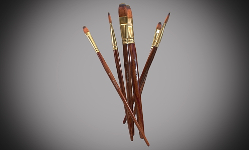 Brush suit Brush Stationery 3d model