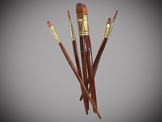 Brush suit Brush Stationery 3d model