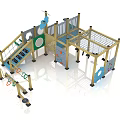 Children's Combined Slide Combined Slide Multifunctional Slide Outdoor Combined Slide 3d model