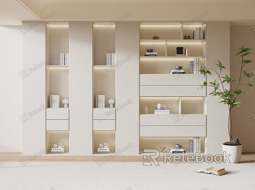 modern wardrobe cream wardrobe model