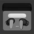 High Quality Wireless Earbuds In Open Black Charging Case With Sleek Design