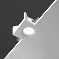 Sleek Modern Recessed Downlight Spotlight With White Illumination On Ceiling 3d model