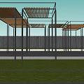 Simple landscape gallery 3d model