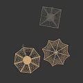 Outdoor Sunshade Umbrellas In Beige And Dark Gray With Sturdy Poles For Garden Use