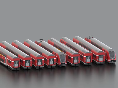 train light rail subway high-speed rail bullet train urban rail train rail transit tram urban train 3d model