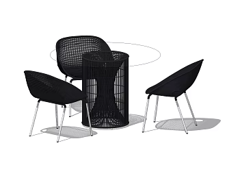 Outdoor tables and chairs 3d model