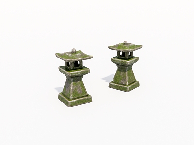 Outdoor landscape stone lamp 3d model