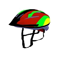 Colorful Sports Helmet Design With Multicolored Patterns And Ventilation Holes