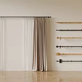Elegant Curtains With Sheer Panels And Various Curtain Rod Designs For Interior