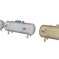 Industrial Equipment Featuring Various Sizes Storage Tanks And Gas Cylinders For Industry