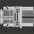 Automated Industrial Production Line Equipment Featuring Conveyor Belts And Mechanical Processing Units