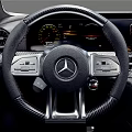 Mercedes AMG Car Exterior with Alloy Wheels and Tech Interior