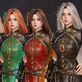 Game Movie Female Characters In Traditional Cheongsam Outfits