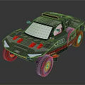 Audi Stylish Electric Toy Off road Vehicle With Red Accents And Large Wheels