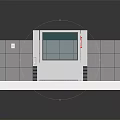 White Clean Room Enclosure With Glass Windows Doors And Tile Floor Structure