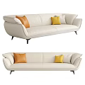 modern double sofa 3d model
