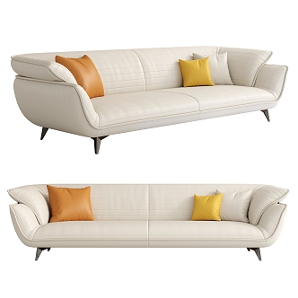 modern double sofa 3d model